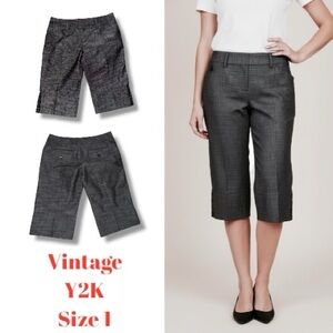 B Wear Byer California Y2 K Vintage Gray Academia Bermuda Shorts Size 1